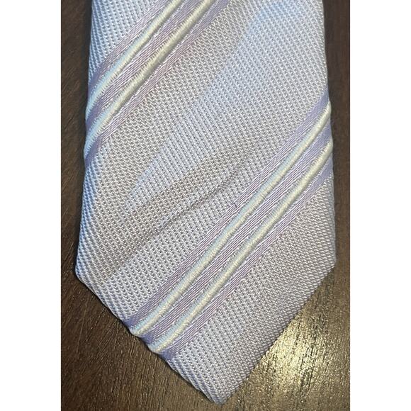 Comoseta Purple 100% Silk Men’s Neck Tie Made in China - Picture 6 of 9